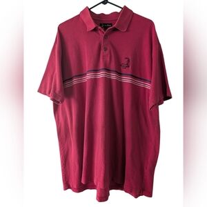 The Putterboy "Pinehurst" Vintage Red Men's Polo Shirt XL